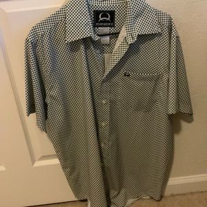 Cinch Button Down Short Sleeve Shirt